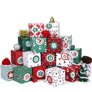 Foto 1 | Foto 1 | Calendario De Adviento Navideño Kesoto 2024 Con 24 Cajas De Cartón - Venta Internacional.