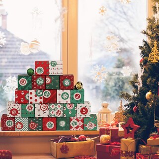 Foto 2 | Foto 2 | Calendario De Adviento Navideño Kesoto 2024 Con 24 Cajas De Cartón - Venta Internacional.