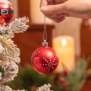 Foto 5 | Foto 5 | Set De Decoración Para Árbol De Navidad Valery Madelyn, 70 Quilates, Rojo - Venta Internacional.