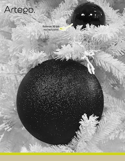 Foto 2 | Foto 2 | Esfera Navideña Grande Megagigante De 25cm 1 Pieza Decoración Bola Brillante Para Colgar Adornos De Polietileno Árbol Navidad