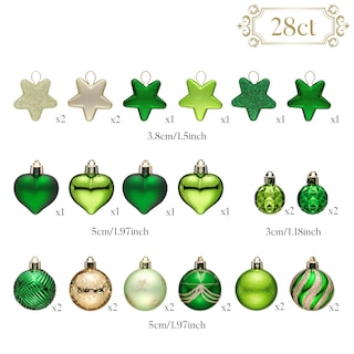 Foto 2 | Foto 2 | Ornaments Valery Madelyn Con Forma De Corazón Del Día De San Patricio, Paquete De 28 Unidades - Venta Internacional.