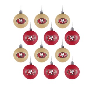 Foto 1 | Foto 1 | Set De Adornos Navideños Foco Nfl, Paquete De 12 Bolas Para Colgar En Forma De Árbol - Venta Internacional.