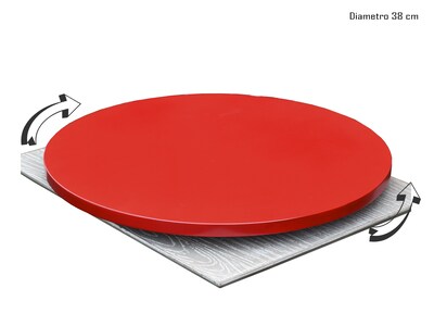 Foto 3 | Foto 3 | Charola Giratoria Hogare Lazy Susan 38 cm color Rojo