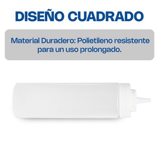 Foto 2 | Foto 2 | Recipiente Para Aderezo 6 Piezas Caledonia Recad-24t  Polietileno, 24 Oz, Rosca Profunda, Salida Ancha, Dosificación Precisa.