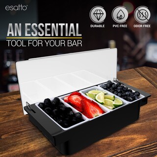 Foto 7 | Foto 7 | Soporte Para Condimentos Esatto Bar Products Refrigerado Con Insertos De 4 Pintas - Venta Internacional.