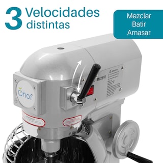 Foto 6 | Foto 6 | Batidora Industrial Onof color Blanco con Dorado color Plateado Capacidad de 10 Litros