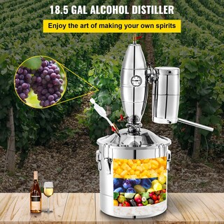 Foto 2 | Foto 2 | Destilador De Alcohol Vevor 70l Con Bolas De Cerámica Para Vino De 18.5 Galones - Venta Internacional.