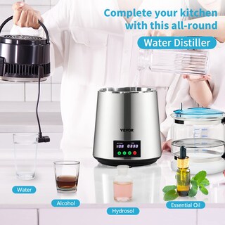 Foto 2 | Foto 2 | Destilador De Agua Vevor 4l 750w 0.3l/h Con Pantalla De Temporización Y Temperatura - Venta Internacional.