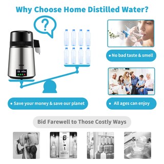 Foto 5 | Foto 5 | Destilador De Agua Vevor 4l 750w 0.3l/h Con Pantalla De Temporización Y Temperatura - Venta Internacional.