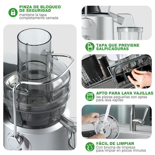 Foto 6 | Foto 6 | Extractor de Jugo Sangkee K10163 Negro 1000w
