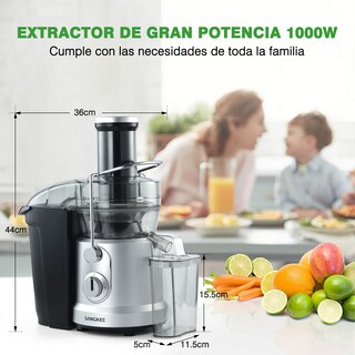 Foto 8 | Foto 8 | Extractor de Jugo Sangkee K10163 Negro 1000w