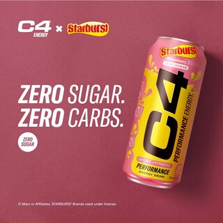 Foto 7 | Foto 7 | C4 Energy Bebida Zero Azucar (12 Latas) Strawberry Starburst