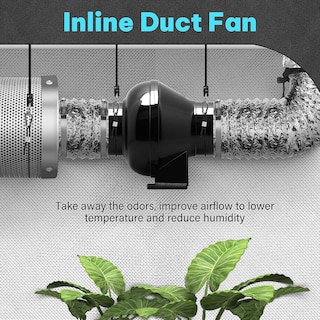 Foto 7 | Foto 7 | Ventilador De Conducto En Línea Ipower De 4 Pulgadas Y 195 Cfm Para Cultivo Hidropónico - Venta Internacional.
