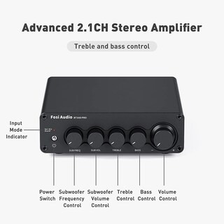 Foto 4 | Foto 4 | Amplificador Receptor Fosi Audio Bt30d Pro Tpa3255 Hi-fi 2.1ch - Venta Internacional