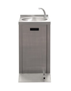 Foto 3 | Foto 3 | Lavamanos A Pedal Mindejal Lav-pdal Gris De Acero Inoxidable Con Piezas De Instalación