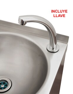 Foto 5 | Foto 5 | Lavamanos A Pedal Mindejal Lav-pdal Gris De Acero Inoxidable Con Piezas De Instalación