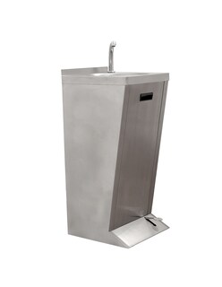 Foto 6 | Foto 6 | Lavamanos A Pedal Mindejal Lav-pdal Gris De Acero Inoxidable Con Piezas De Instalación