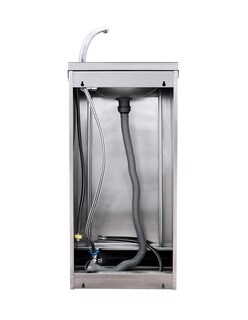 Foto 7 | Foto 7 | Lavamanos A Pedal Mindejal Lav-pdal Gris De Acero Inoxidable Con Piezas De Instalación