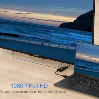 Foto 6 | Foto 6 | Adaptador Displayport A Vga Moread Negro Macho A Hembra - Venta Internacional.