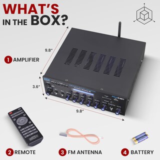 Foto 7 | Foto 7 | Amplificador Estéreo Inalámbrico Bt Pyle Pda63bt 200w Power - Venta Internacional.