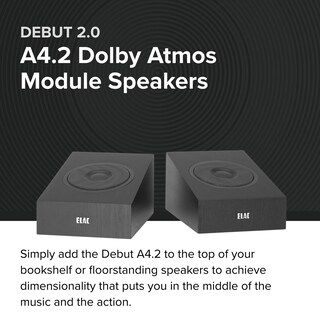 Foto 2 | Foto 2 | Altavoces Modulares Dolby Atmos Elac Debut 2.0 A4.2 Negros (par) - Venta Internacional.