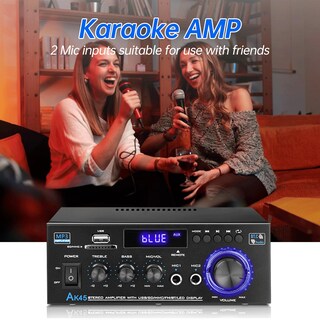 Foto 7 | Foto 7 | Amplificador Daakro Ak45 Receptor Estéreo Bluetooth 5.0 300w - Venta Internacional.