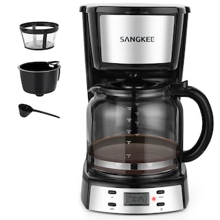 Foto 1 | Foto 1 | Cafetera de Goteo Programable Sangkee K10152 color Negro con Filtro Permanente