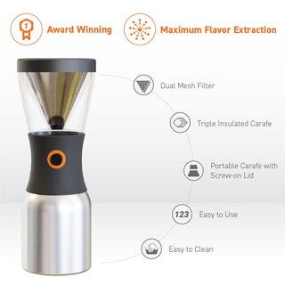 Foto 2 | Foto 2 | Cafetera Cold Brew Asobu Coldbrew Portátil Acero Inoxidable 1 Litro - Venta Internacional