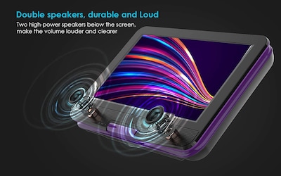 Foto 6 | Foto 6 | Reproductor De Dvd Portátil Iegeek Con Pantalla Giratoria Hd De 12,5 Pulgadas, Color Morado - Venta Internacional.