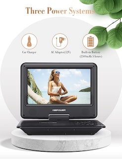 Foto 5 | Foto 5 | Reproductor De Dvd Portátil Dbpower De 11.5 Pulgadas Con Batería De 5 Horas, Negro - Venta Internacional.