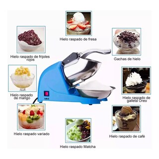 Foto 4 | Foto 4 | Maquina Raspados Hielo Rasuradora Triturador Hielo Nieve Lab.g Azul