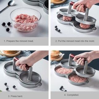 Foto 7 | Foto 7 | Herramienta Doble Para Hacer Hamburguesas Estink Burger Press - Venta Internacional.