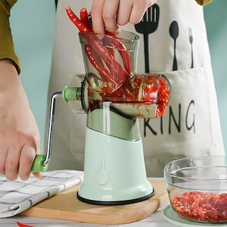 Foto 4 | Foto 4 | Molino de Carne y Alimentos Manual Hiperware con Recipiente color Verde