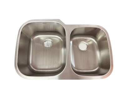 Foto 1 | Foto 1 | Tarja Doble Submontar Santiva Akts8052 Acero Inoxidable Tarja Doble Submontar De 80