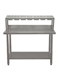 Foto 5 | Foto 5 | Mesa Pizzera Mindejal de Acero Inoxidable 120 cm de largo