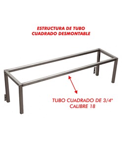 Foto 6 | Foto 6 | Mesa Pizzera Mindejal de Acero Inoxidable 120 cm de largo