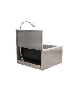 Foto 6 | Foto 6 | Lavamanos A Pared Mindejal Lav-vr01 Gris De Acero Inoxidable Valvula De Rodilla