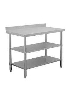 Foto 2 | Foto 2 | Mesa A Pared Mindejal Wb001 Gris De Acero Inoxidable A Pared 120x60 Cm