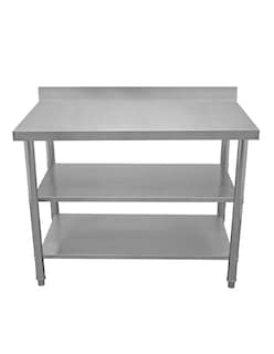 Foto 3 | Foto 3 | Mesa A Pared Mindejal Wb001 Gris De Acero Inoxidable A Pared 120x60 Cm