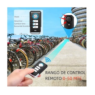 Foto 3 | Foto 3 | Control Remoto Alarma Para Motocicleta, Bicicleta Eo Safe Imports Esi-10197-1 Negro