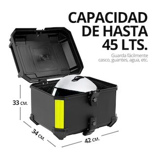 Foto 3 | Foto 3 | Onof Rex Caja Trasera Para Moto Maletero 45l Abs Baul Resistente
