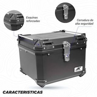 Foto 4 | Foto 4 | Caja Maletero Cajuela Porta Equipaje Moto 55l Negro Kinlley