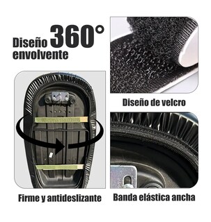 Foto 4 | Foto 4 | Funda De Asiento Moto Impermeable Para Motocicleta Talla S Negro