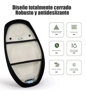 Foto 5 | Foto 5 | Funda De Asiento Moto Impermeable Para Motocicleta Talla S Negro