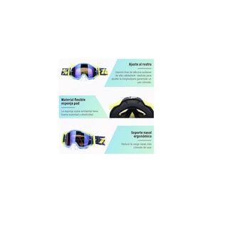 Foto 3 | Foto 3 | Gafas de Motocross Eo Safe Imports ESI-9723 Amarillo