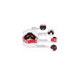 Foto 3 | Foto 3 | Googles Motocross De Tácticas Ajustables Para Sport Eo Safe Imports Esi-12752 Multicolor