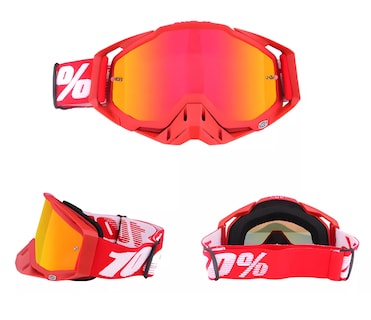 Foto 2 | Foto 2 | Goglesss Motocross Gafas De Esquí Tacticos Anti Niebla, Rojo