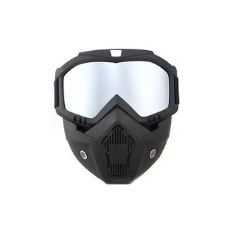 Foto 1 | Foto 1 | Máscara y Goggles Motociclismo color Negro
