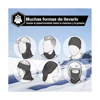 Foto 4 | Foto 4 | Máscara Moto Ciclismo Balaclava Táctica Pasamontañas Eo Safe Imports Esi-19625 Multicolor