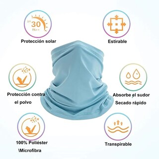 Foto 2 | Foto 2 | 12 Pack Bandana-máscara Belug Sol Transpirable Ciclismo Pesca Blanco Gris Y Negro